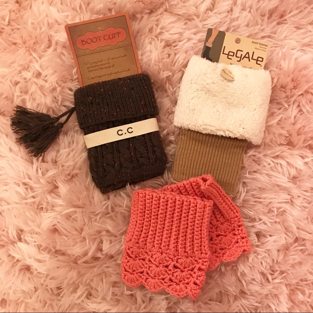 NWT Boot Cuffs, Lot of Three